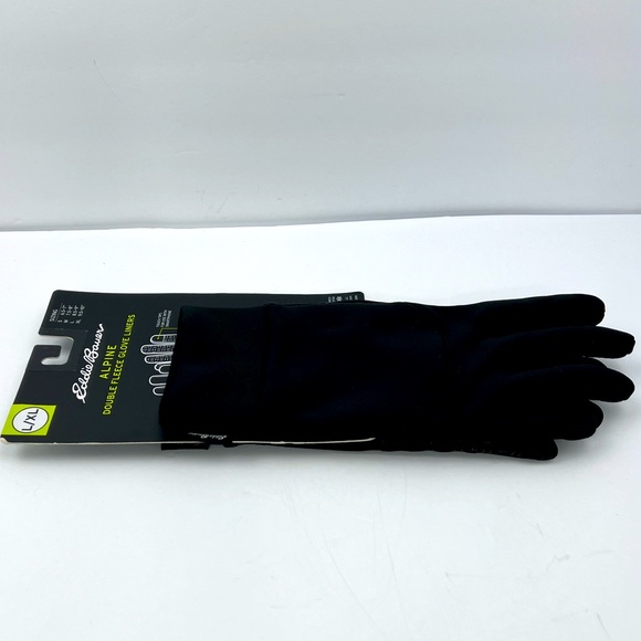 EDDIE BAUER, BLACK ALPINE GLOVES, FLEECE LINERS, L/XL,4 WAY STRETCH, BREATHABLE - Picture 15 of 16